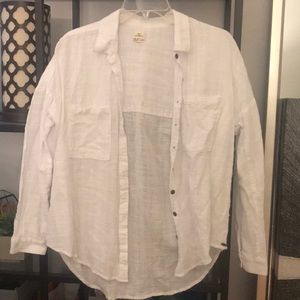 Cute White Button Up!!!